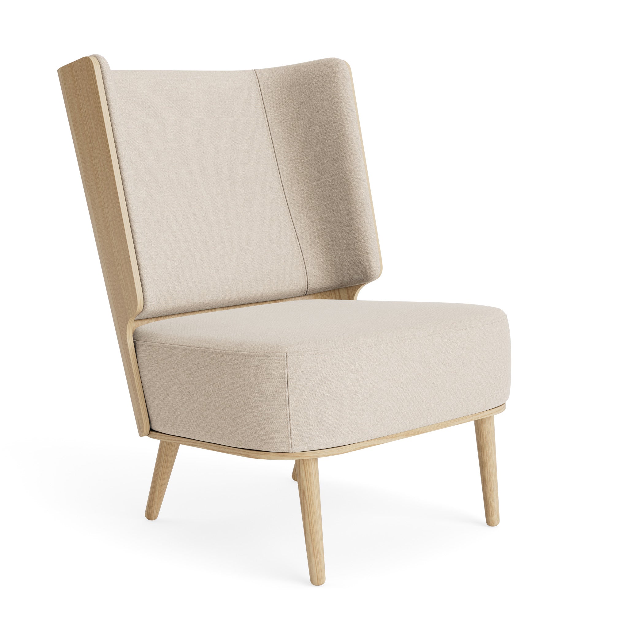 SERENA lounge chair - natural oak/sweet vanilla