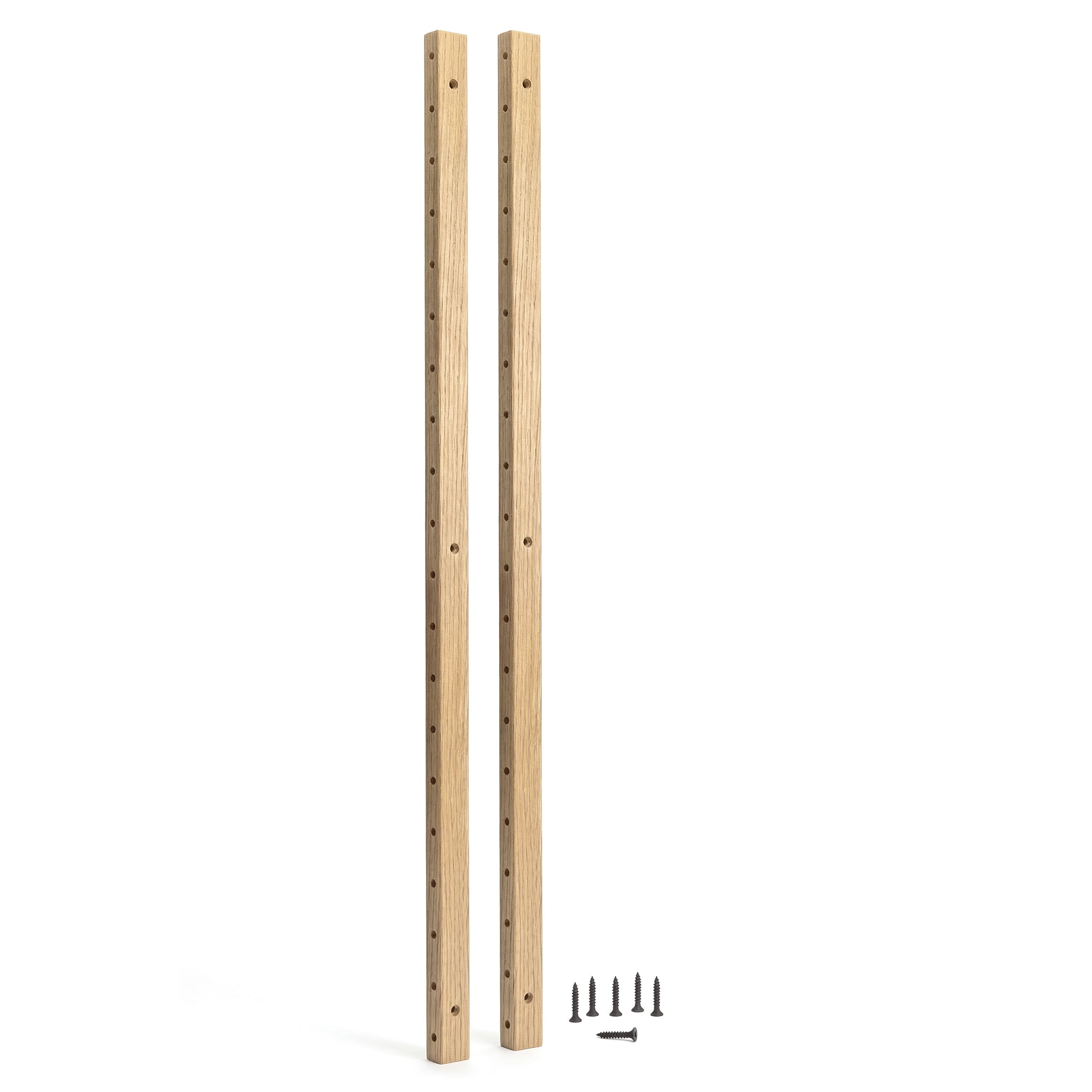 Campata 100cm wall rails - natural oak/black