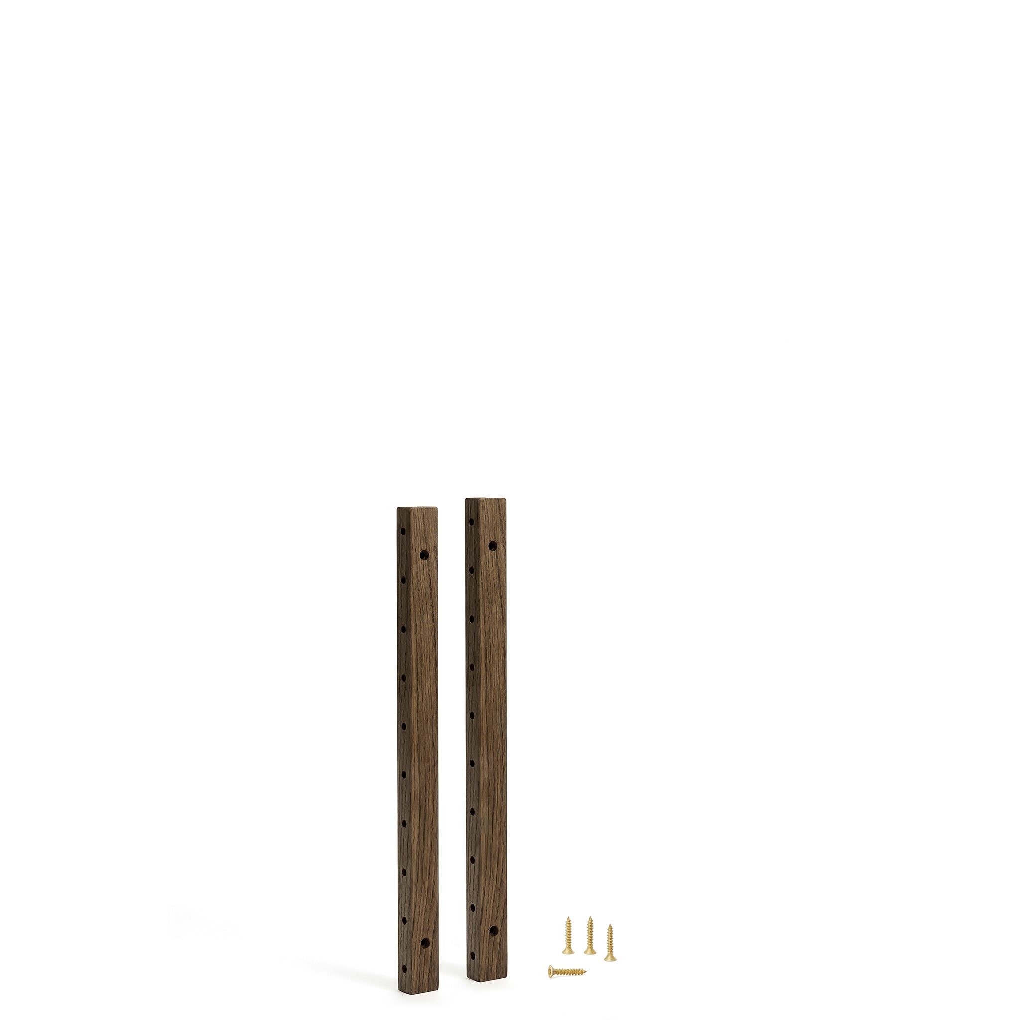 Campata 50cm wall rails - dark oak/brass