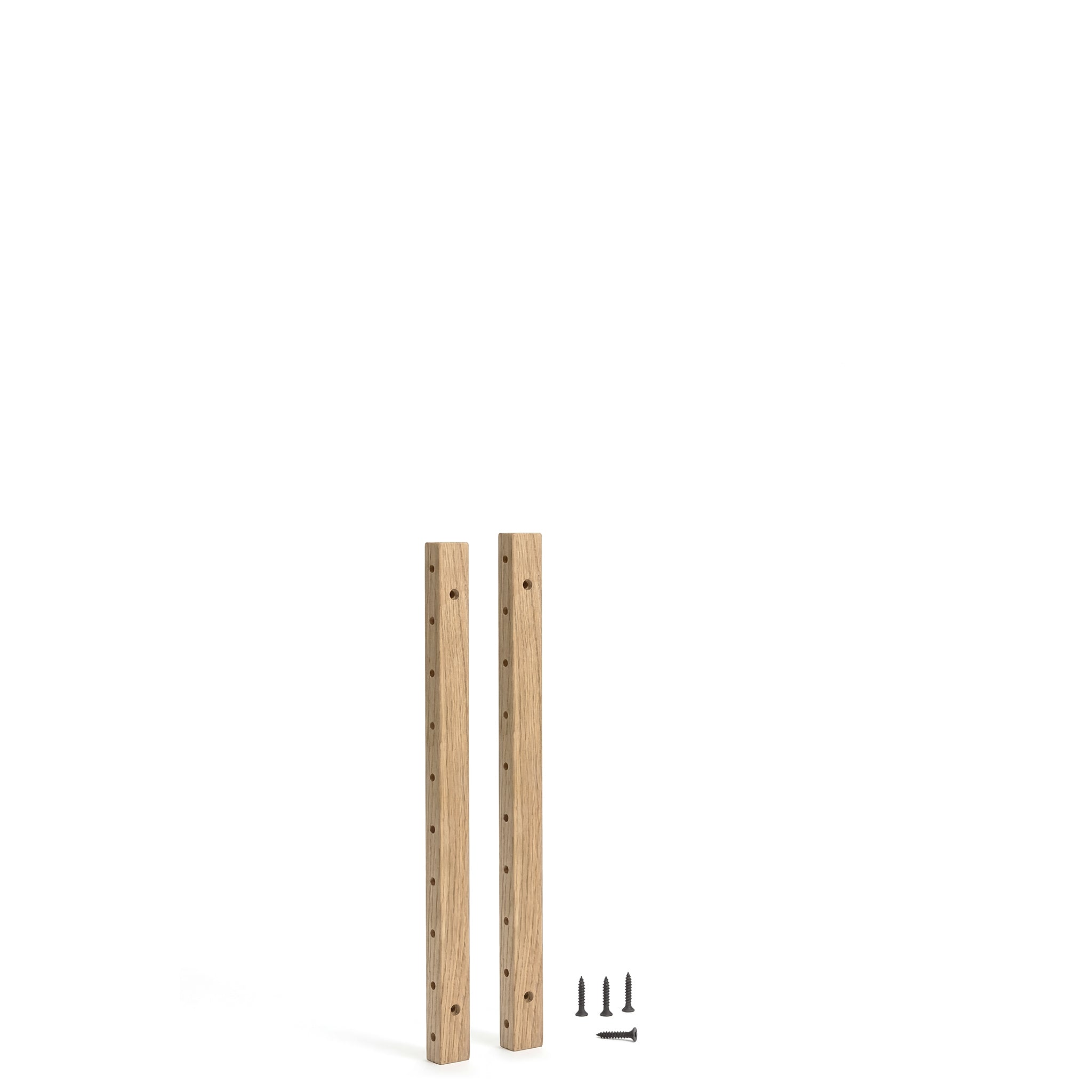 Campata 50cm wall rails - natural oak/black