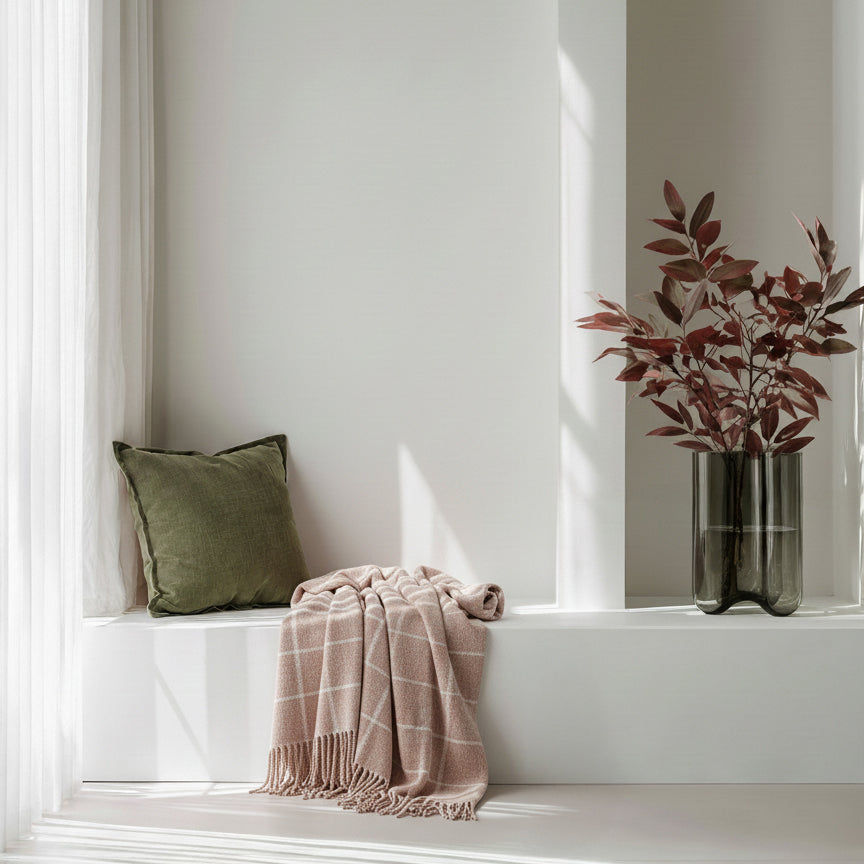 Clover vase large - smoky green