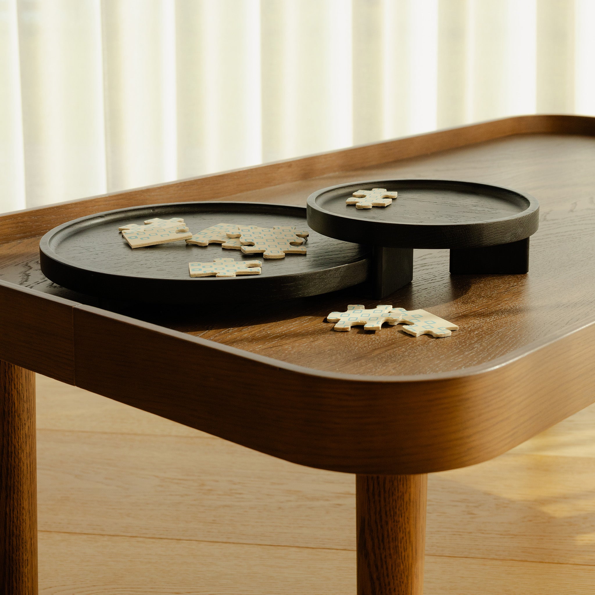 ELEVATE tray black oak small