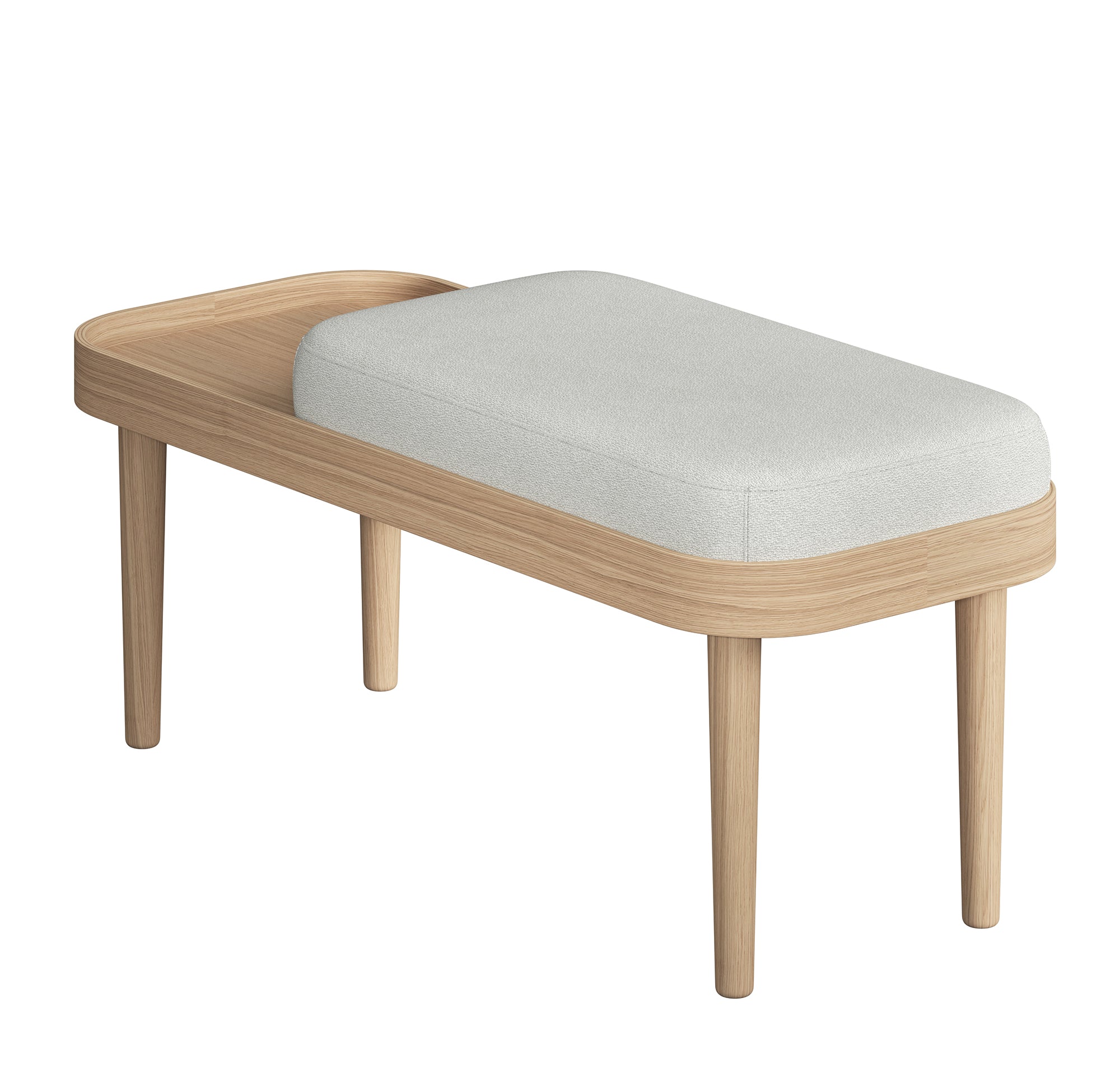 SERENA bench - natural oak/silver grey