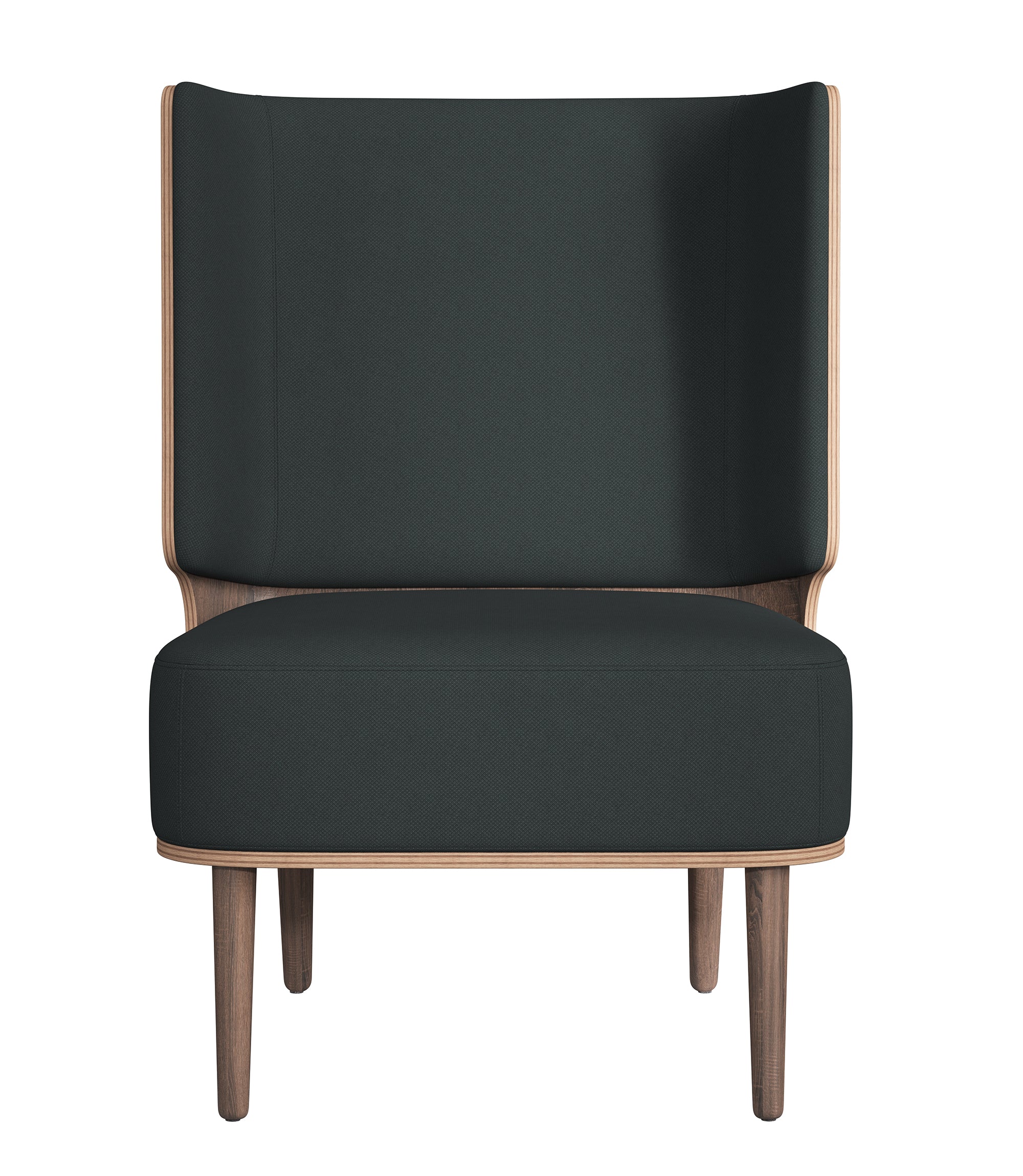 SERENA lounge chair - dark oak/phantom grey