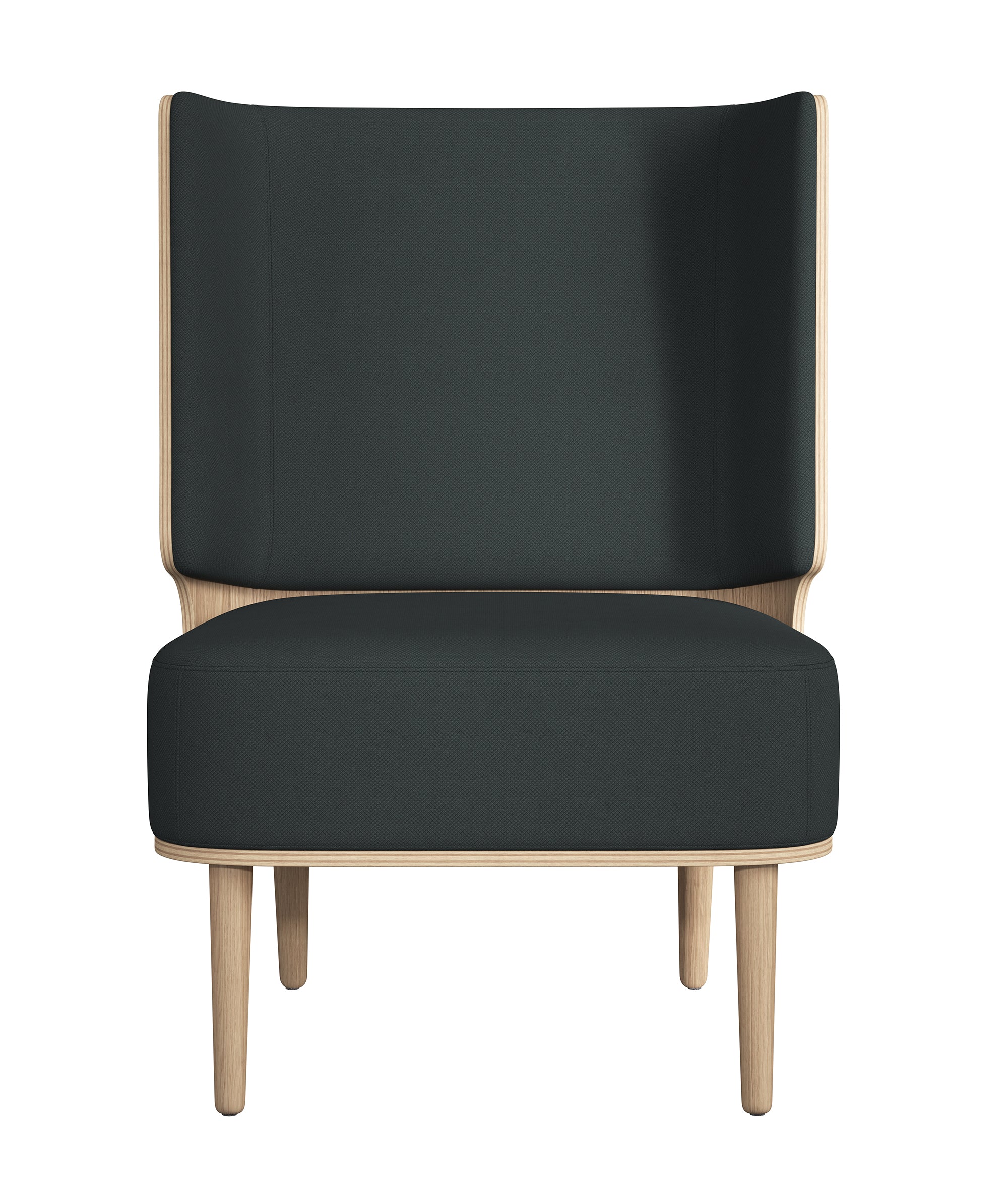 SERENA lounge chair - natural oak/phantom grey