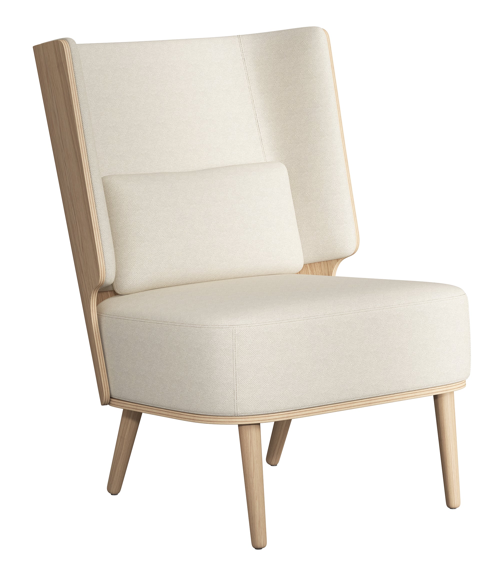 SERENA lounge chair - natural oak/sweet vanilla