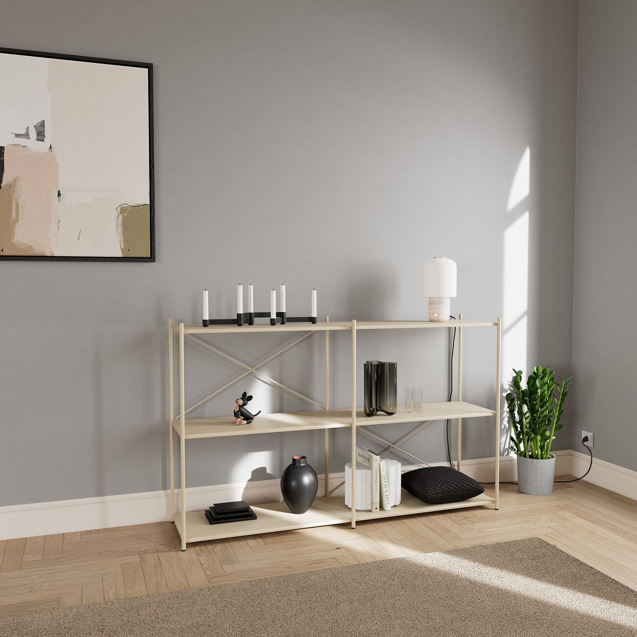 ARTURO 3-tier shelving unit - Desert Sand