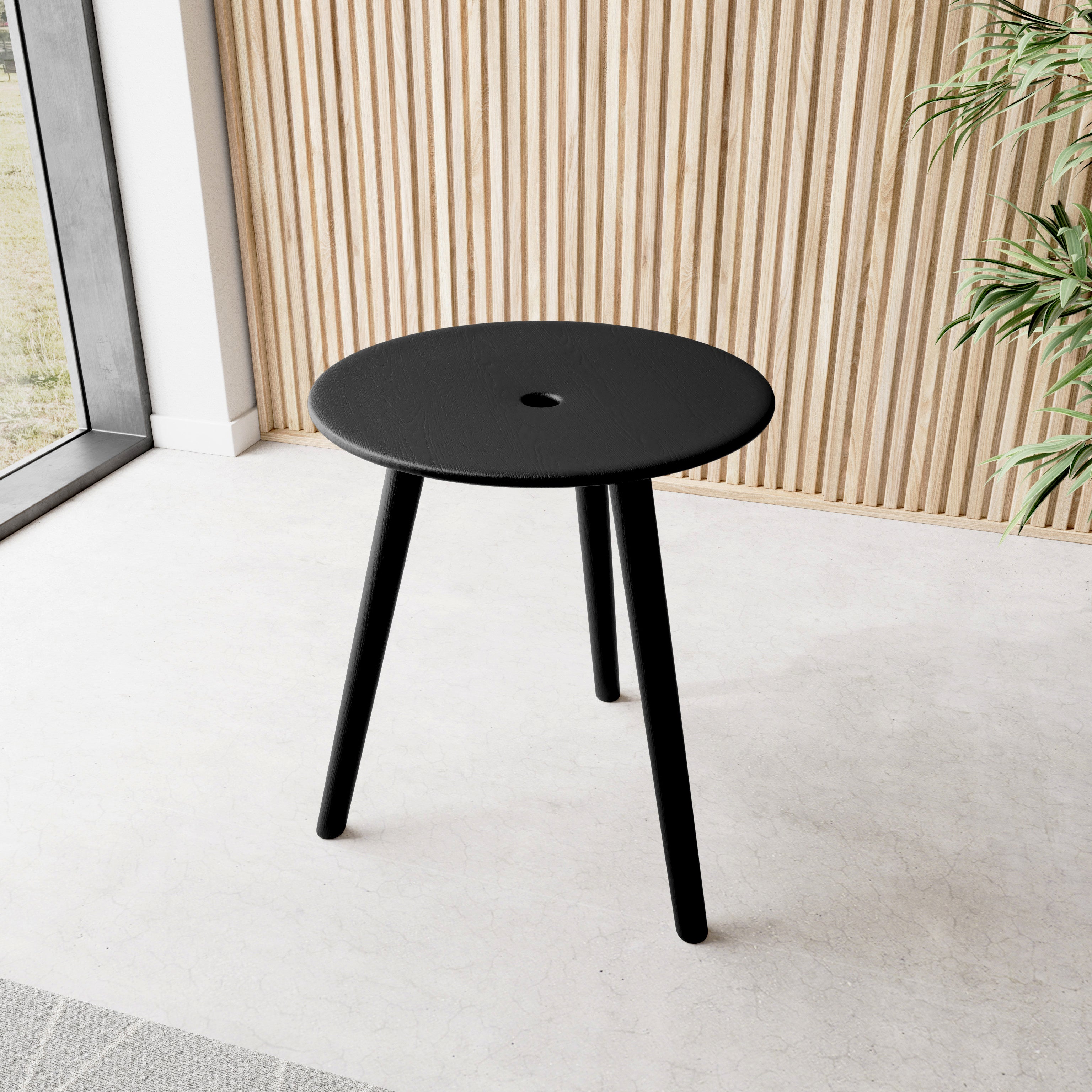DI VOLO stool 45cm - black oak