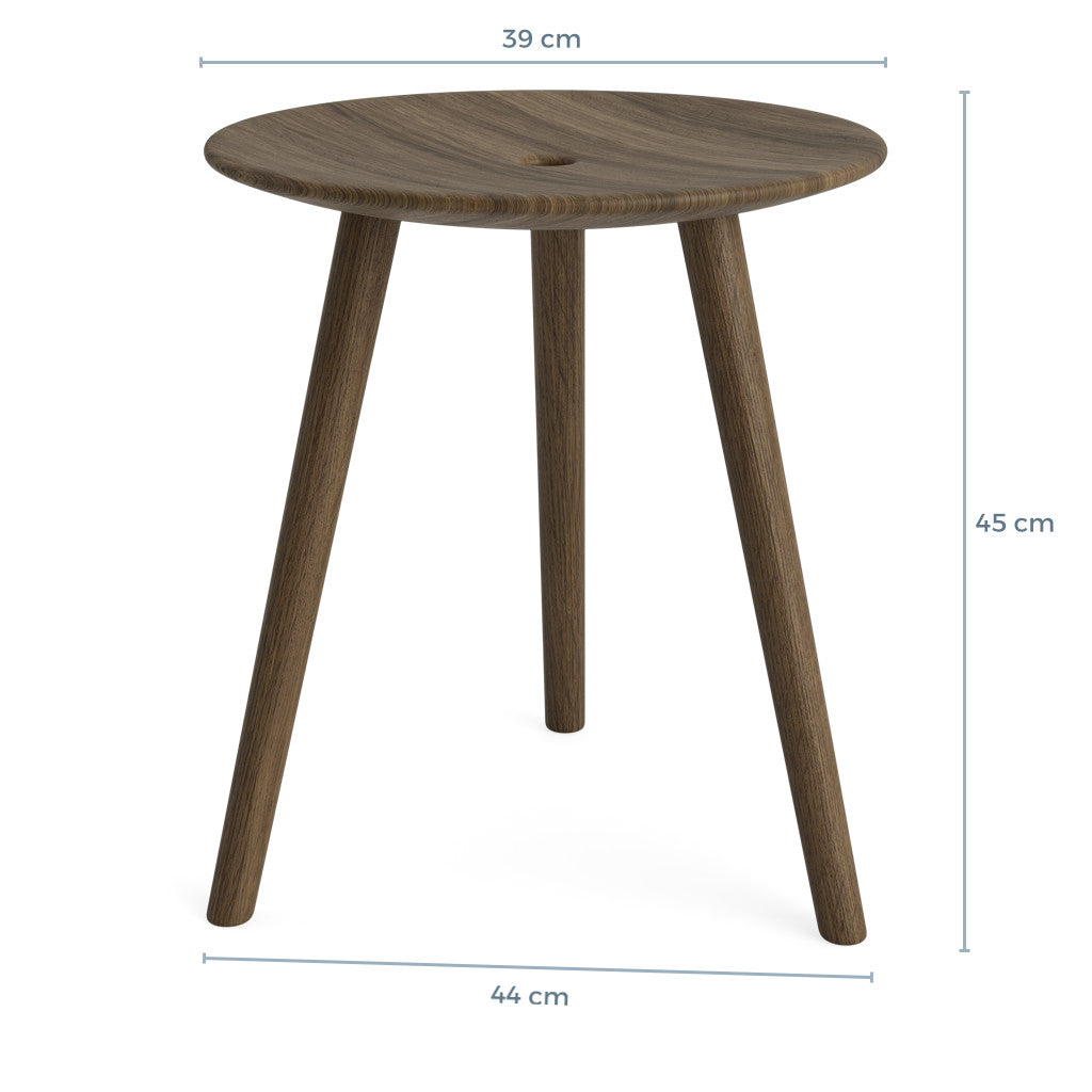 DI VOLO stool 45cm - dark oak