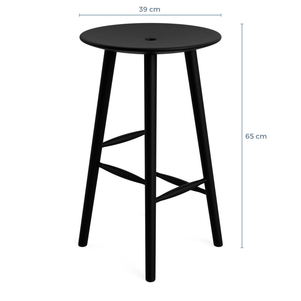DI VOLO barstol 65cm - sort eg
