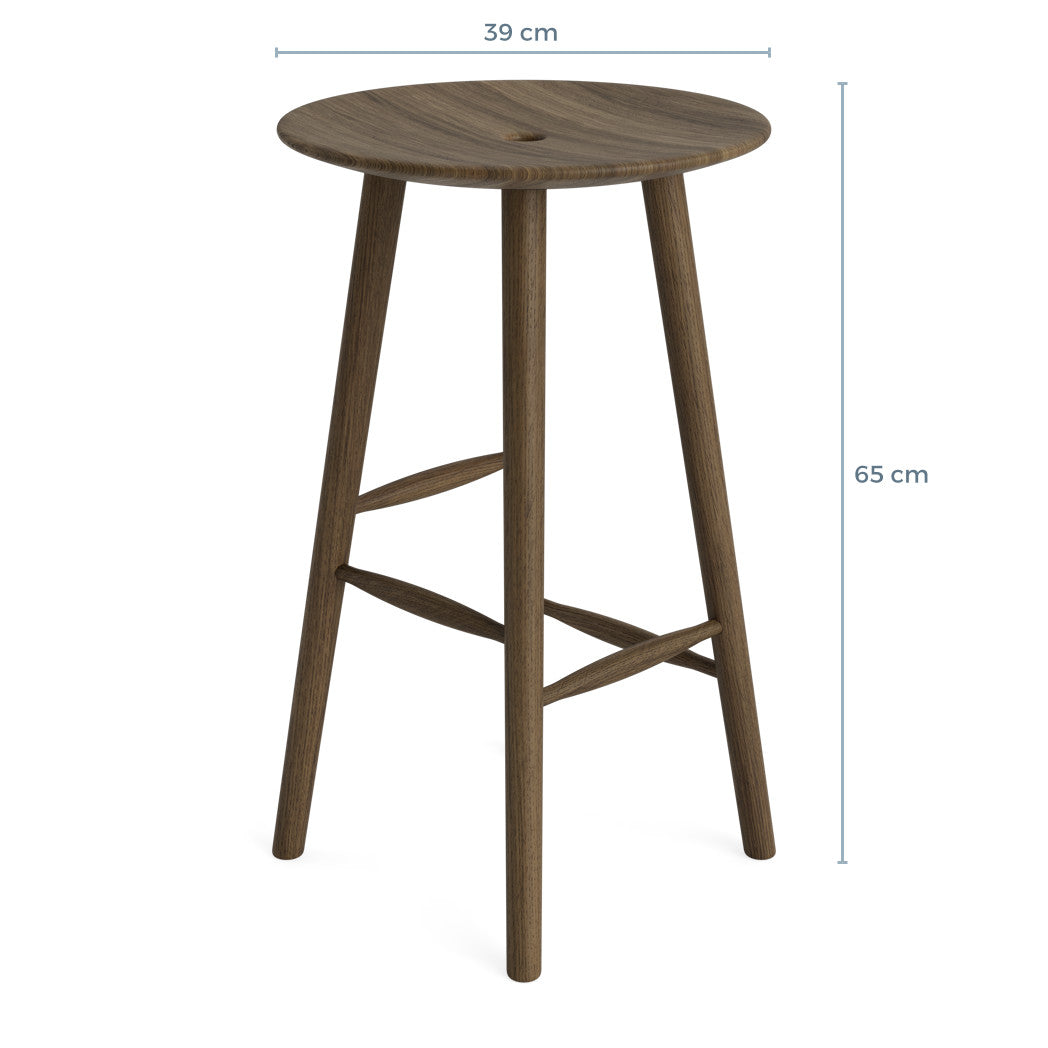 DI VOLO barstol 65cm - mørk eg