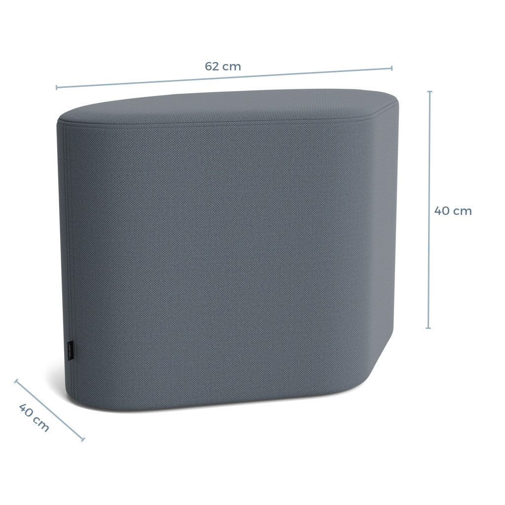 MADISON pouf - slate blue