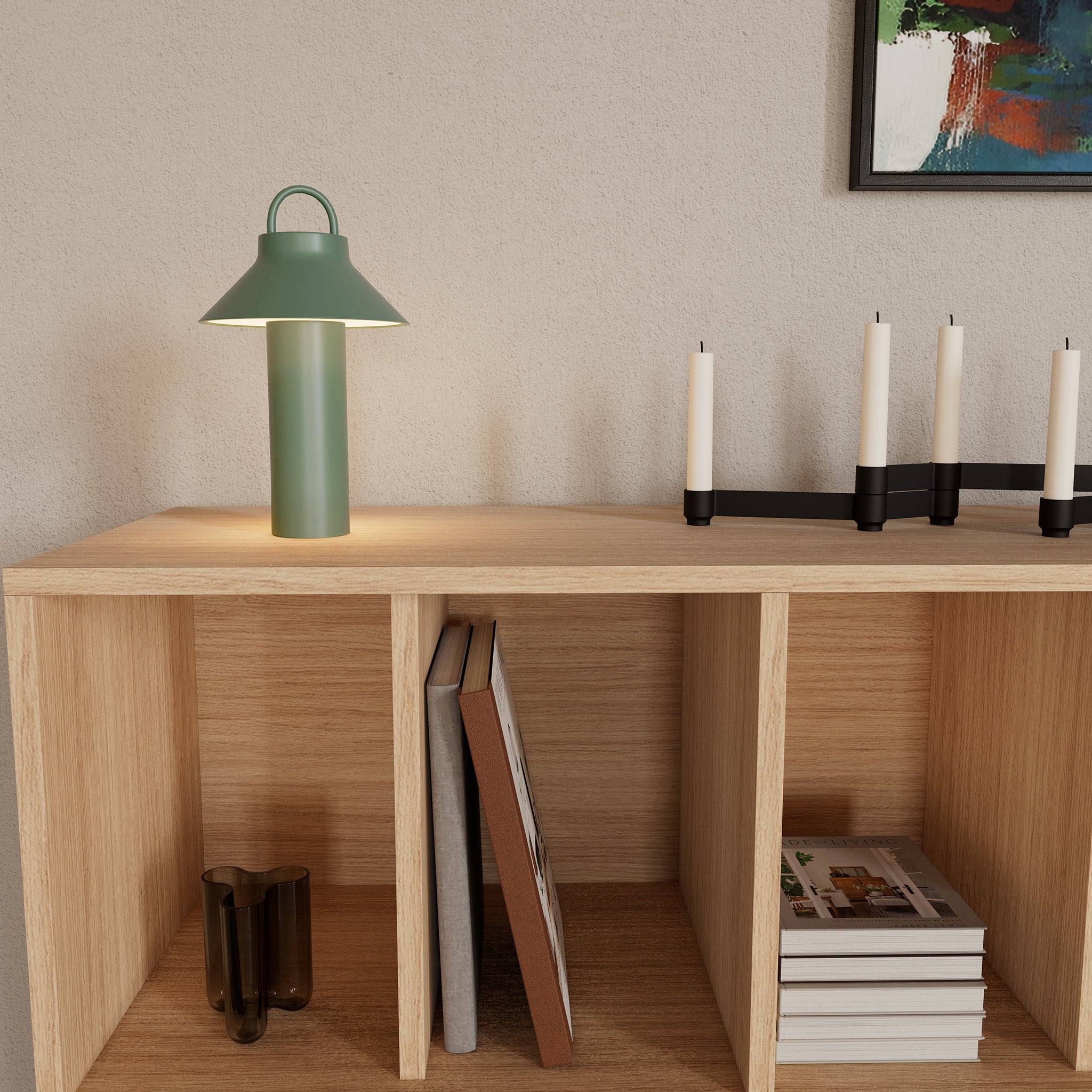 MOOV opladelig LED lampe - grøn