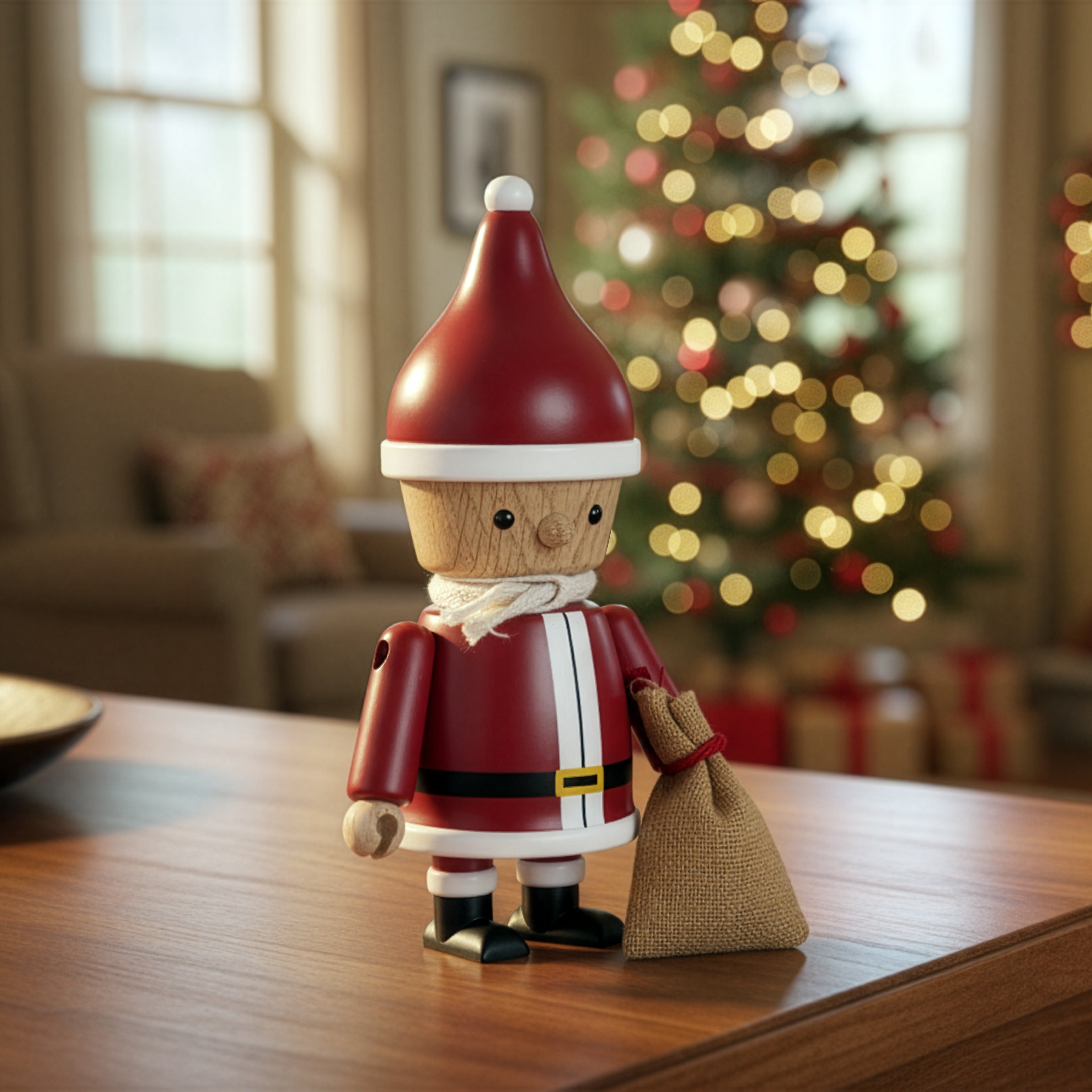 NICHOLAS Christmas figurine w/sack
