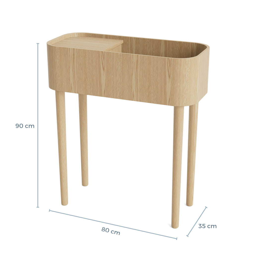 SERENA console table - natural oak
