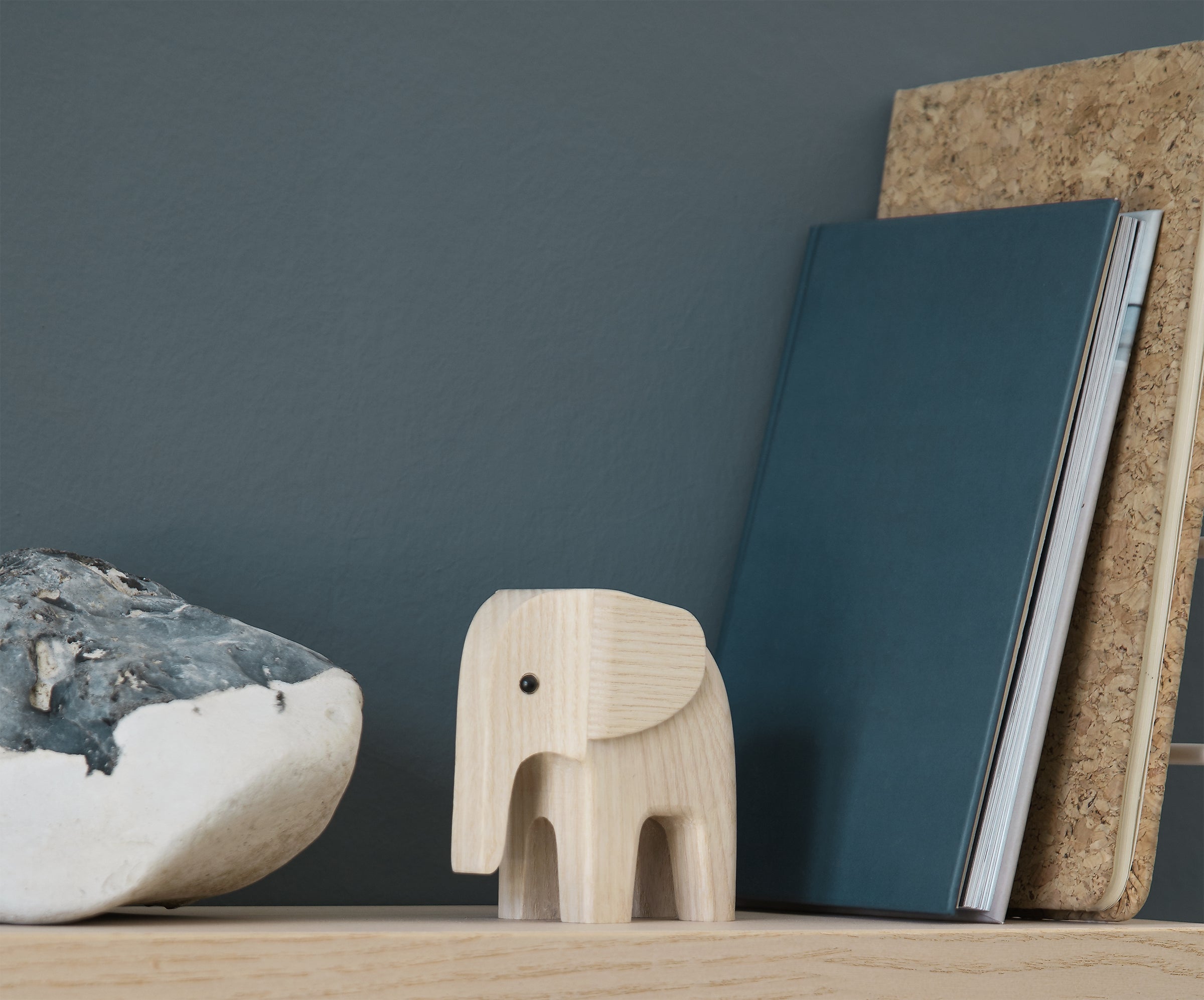 Novoform BABY ELEPHANT figurine in natural ash wood