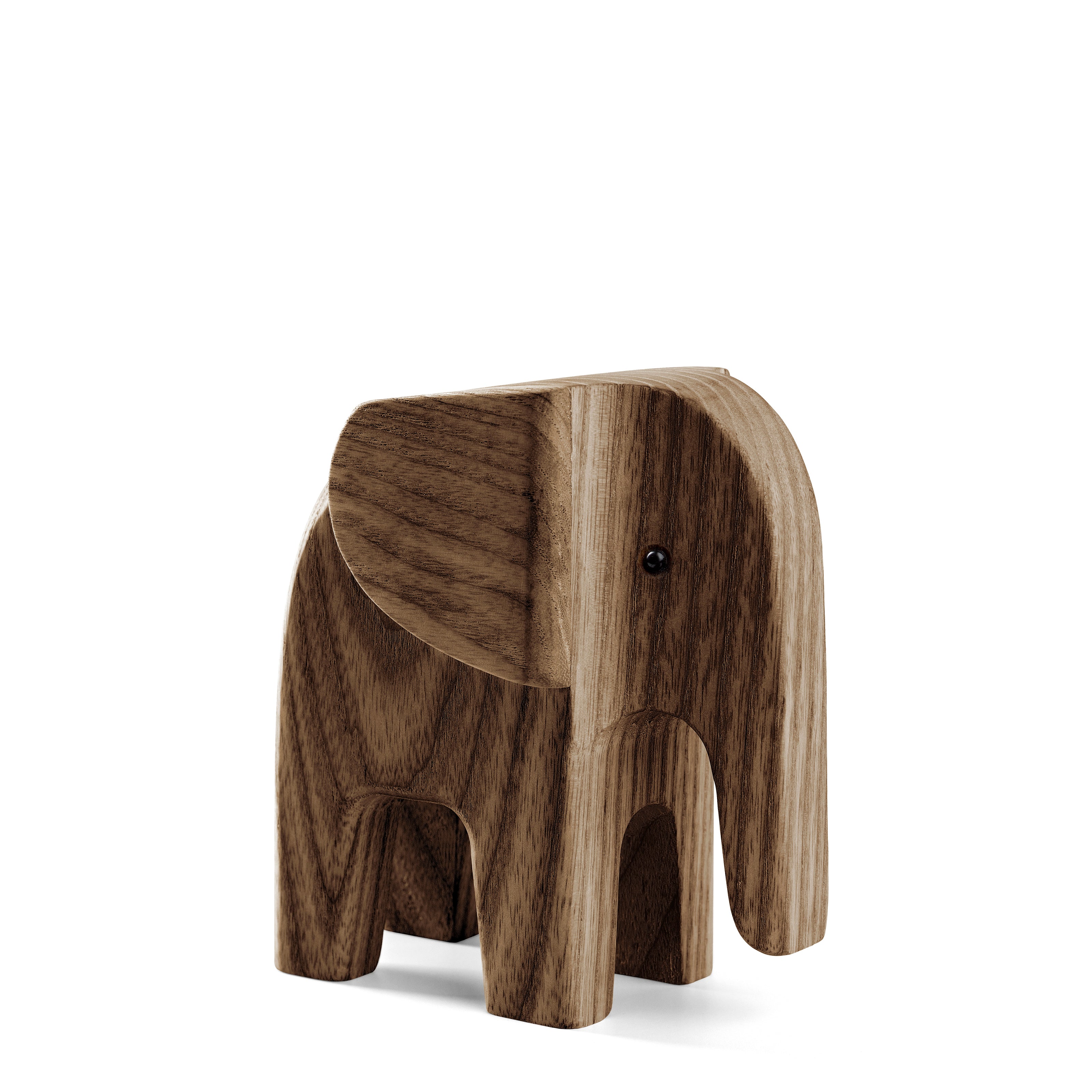 BABY ELEFANT i røgbejdset asketræ