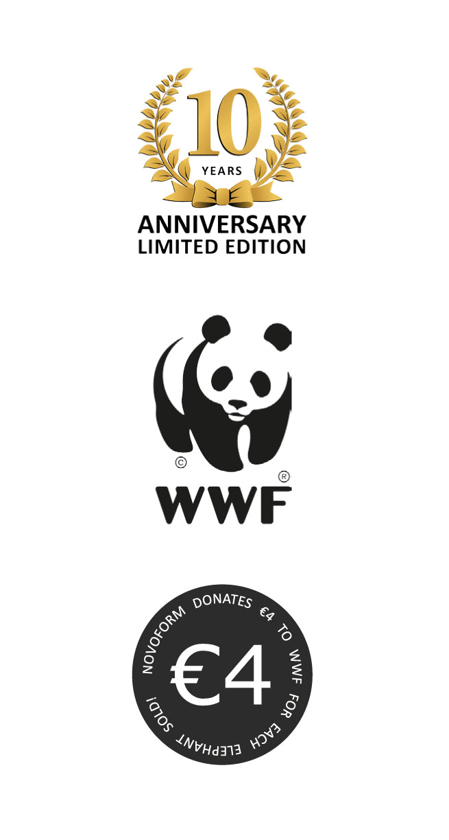 ELEFANT jubilæumsudgave med WWF - grå asketræ