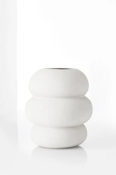 SOFT SHAPE vase keramik - hvid